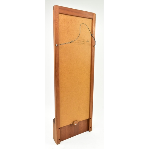 65 - Randers Mobelfabrik and Holmegaard - a vintage mid century circa 1960s teak framed Danish mirror, co... 