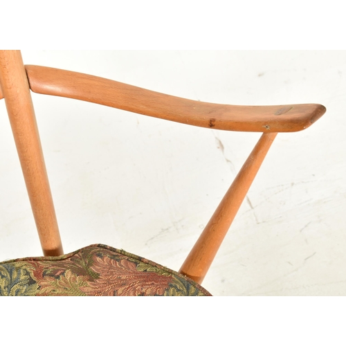 87 - Lucian Ercolani - Ercol - Model 493 - a retro mid 20th century circa 1960s beech & elm elbow cha... 