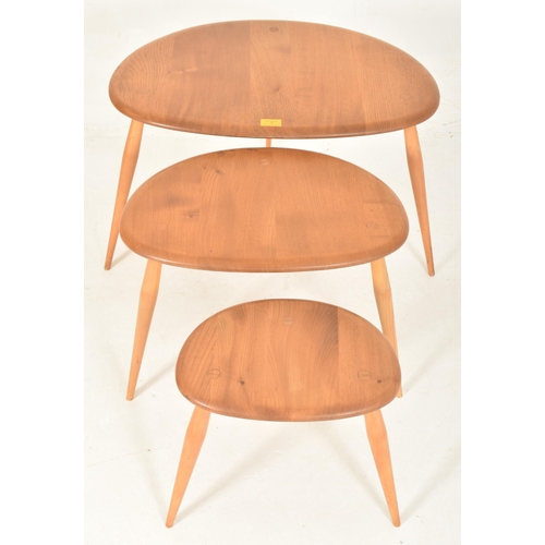 9 - Lucian Ercolani for Ercol - Model 354 - a retro mid 20th century 1960s beech and elm blonde set of P... 