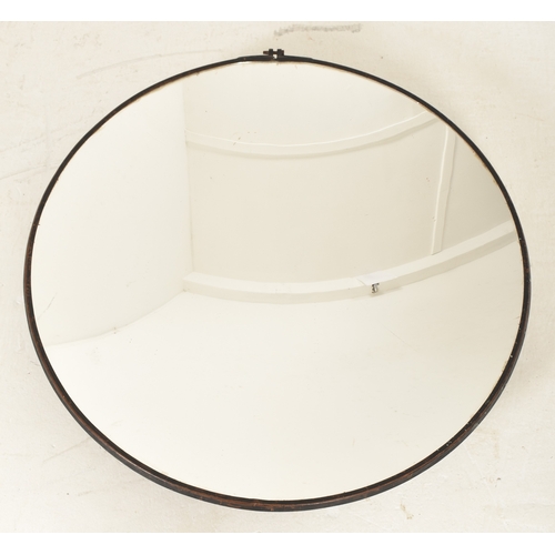 145 - A mid 20th century lighthouse optical reflecting concave mirror. The concave mirror stamped to centr... 