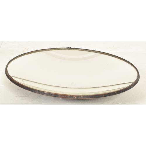 145 - A mid 20th century lighthouse optical reflecting concave mirror. The concave mirror stamped to centr... 