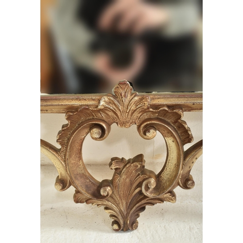 292 - Veronese product - a vintage 20th century burnished gilt effect Rococo style wall mirror. The mirror... 