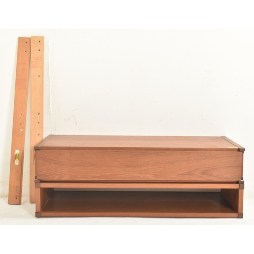 367 - Peter Sorensen - 'PS System' - a retro 20th century Danish teak wood modular wall system. The set co... 