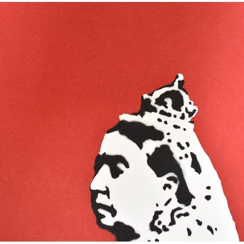 400 - Banksy (b.1974)
Queen Vic, 2003
Screenprint in colours on wove paper.
Limited edition 64/500. Unsign... 