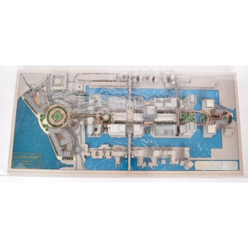 450 - Canary Wharf - A 20th century circa 1980s Architects cased diorama modelled to depict Canary Wharf. ... 