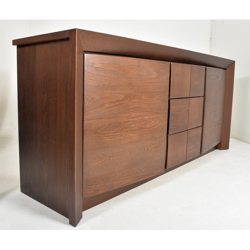 601 - Prestige Furniture - a contemporary French High-end designer solid oak sideboard credenza. The sideb... 