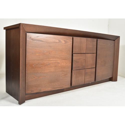 601 - Prestige Furniture - a contemporary French High-end designer solid oak sideboard credenza. The sideb... 