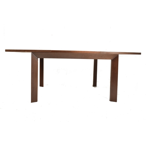 602 - Prestige Furniture - a contemporary French High-end designer solid oak extending dining table. The t... 