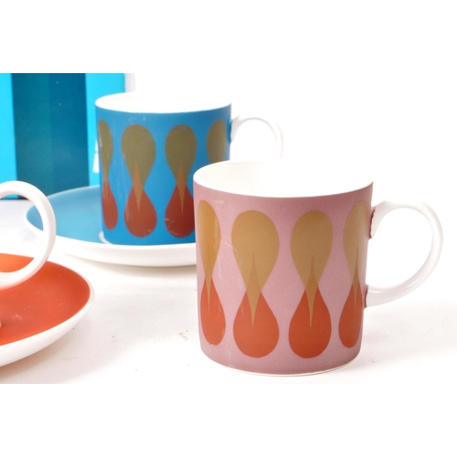 118 - Wedgwood - Susie Cooper - A 1960s / 1970s set of bone china coffee service pieces, comprised of six ... 