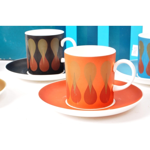 118 - Wedgwood - Susie Cooper - A 1960s / 1970s set of bone china coffee service pieces, comprised of six ... 