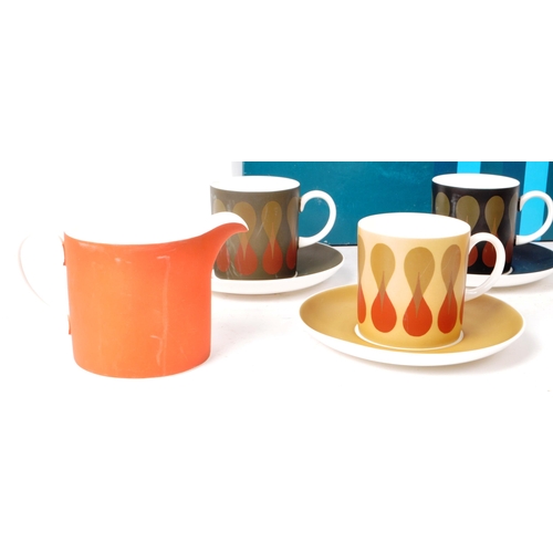 118 - Wedgwood - Susie Cooper - A 1960s / 1970s set of bone china coffee service pieces, comprised of six ... 