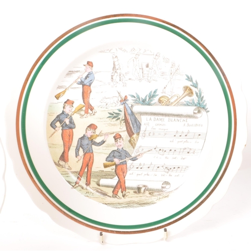 130 - Parry Vielle PV French opera ceramic display wall plates. Circa 1930, collection of five plates incl... 