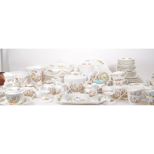 158 - Aynsley - Cottage Garden - A large collection of assorted late 20th-century bone china tableware pie... 