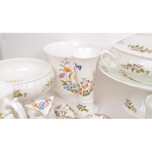 158 - Aynsley - Cottage Garden - A large collection of assorted late 20th-century bone china tableware pie... 