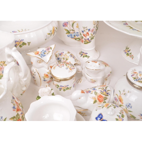 158 - Aynsley - Cottage Garden - A large collection of assorted late 20th-century bone china tableware pie... 