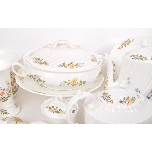 158 - Aynsley - Cottage Garden - A large collection of assorted late 20th-century bone china tableware pie... 