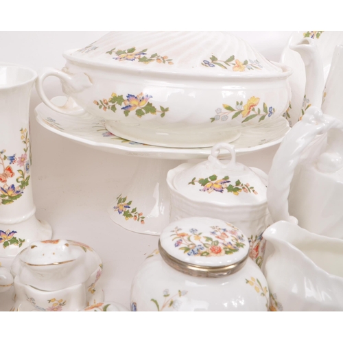 158 - Aynsley - Cottage Garden - A large collection of assorted late 20th-century bone china tableware pie... 