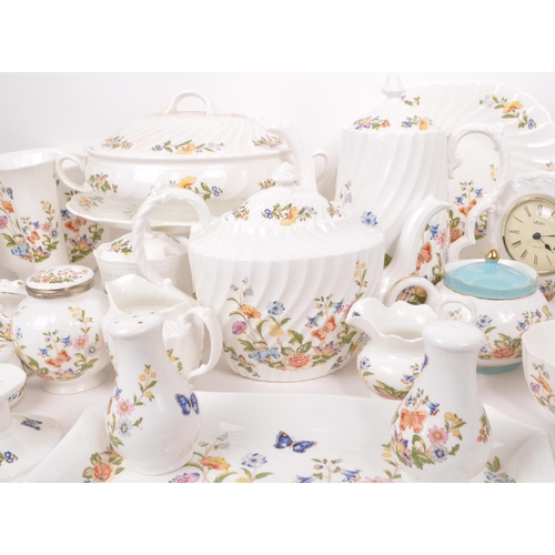 158 - Aynsley - Cottage Garden - A large collection of assorted late 20th-century bone china tableware pie... 