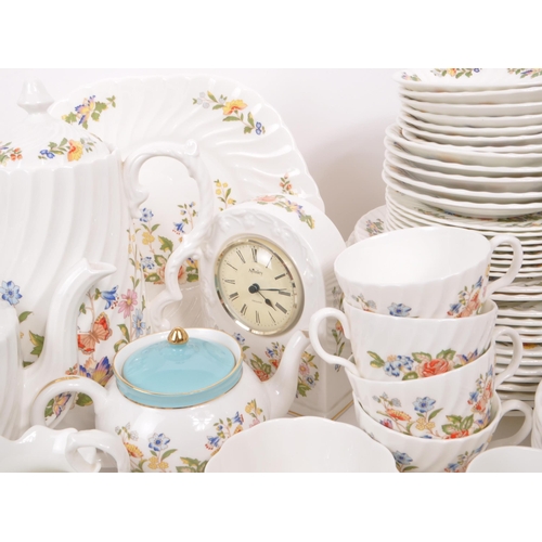 158 - Aynsley - Cottage Garden - A large collection of assorted late 20th-century bone china tableware pie... 