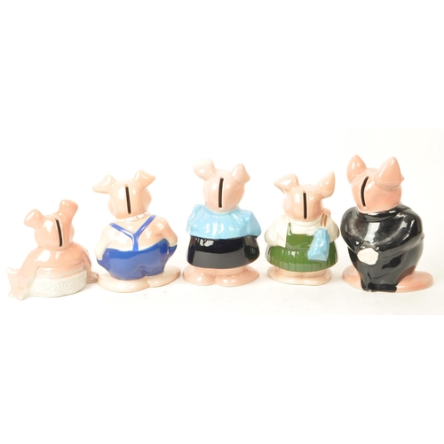 160 - Wade - Natwest - A full collection of 20th century 1980s Wade for Natwest ceramic piggy banks. The c... 