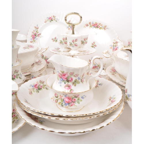 161 - Royal Albert - Moss Rose - A large collection of 20th-century tableware dinner and tea service piece... 