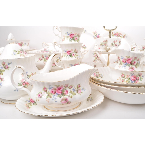 161 - Royal Albert - Moss Rose - A large collection of 20th-century tableware dinner and tea service piece... 