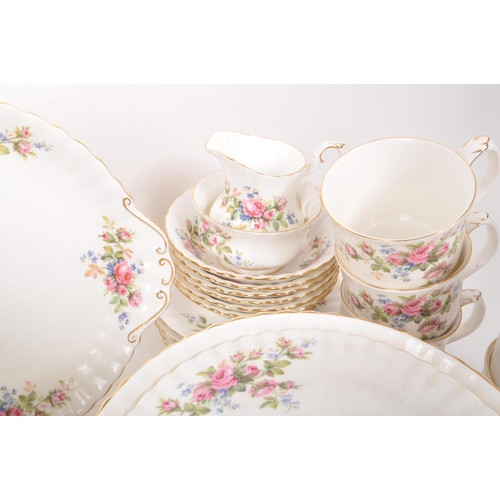 161 - Royal Albert - Moss Rose - A large collection of 20th-century tableware dinner and tea service piece... 