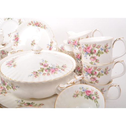 161 - Royal Albert - Moss Rose - A large collection of 20th-century tableware dinner and tea service piece... 