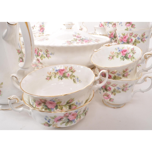 161 - Royal Albert - Moss Rose - A large collection of 20th-century tableware dinner and tea service piece... 