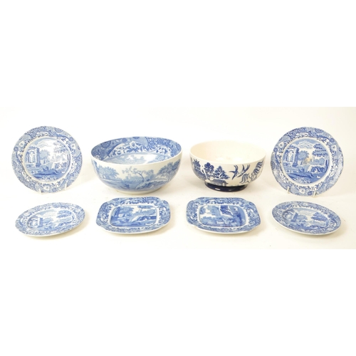 168 - Spode - Italian - A collection of 20th century Copeland Spode 'Italian' pattern china to include a c... 