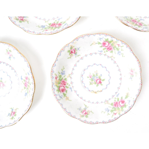 169 - Royal Albert - Petite Point - A 20th century bone china Royal Albert part tea service in the Petite ... 