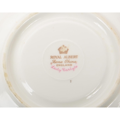 170 - Royal Albert - Lady Hamilton - A 20th century Royal Albert bone china part tea service to include ei... 