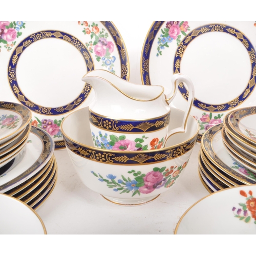 171 - Crown Staffordshire - A 20th century circa 1940s bone china twelve person Staffordshire tea service ... 