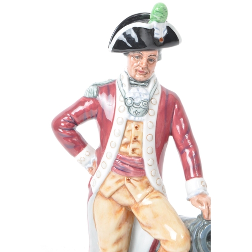 186 - Royal Doulton - A 1982 bone china figurine, 'Officer of The Line' no. H.N. 2733. Maker mark printed ... 