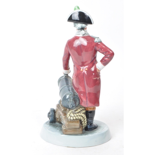 186 - Royal Doulton - A 1982 bone china figurine, 'Officer of The Line' no. H.N. 2733. Maker mark printed ... 