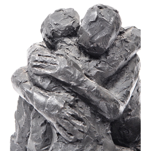 210 - Carol Peace (B.1970) - A contemporary bronze resin sculpture, depicting two figures embracing whilst... 