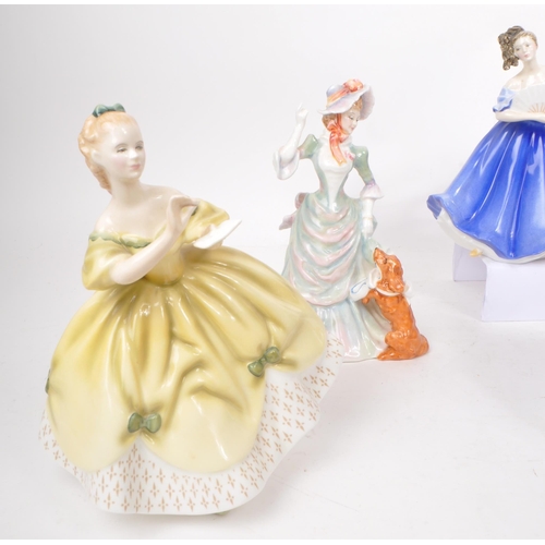 22 - Royal Doulton - A collection of six 20th century bone china lady figurines, comprising of: HN 2335 '... 