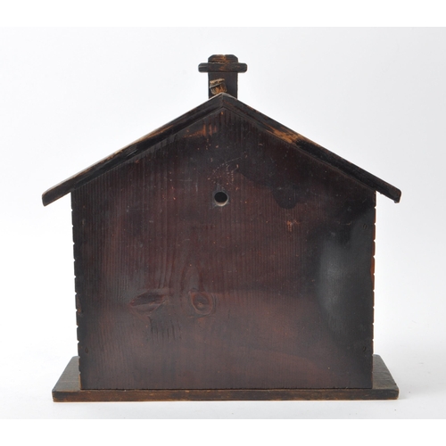 226 - Weather vane house, German circa 1895, the traditional style house with date and two painted carved ... 