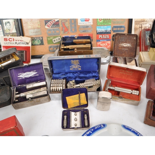 228 - A large collection of early and mid 20th century safety razors and related equipment. The collection... 