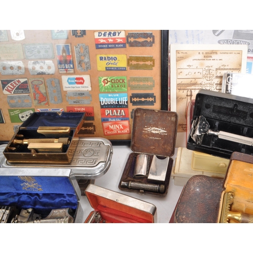 228 - A large collection of early and mid 20th century safety razors and related equipment. The collection... 