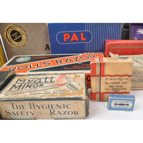 228 - A large collection of early and mid 20th century safety razors and related equipment. The collection... 