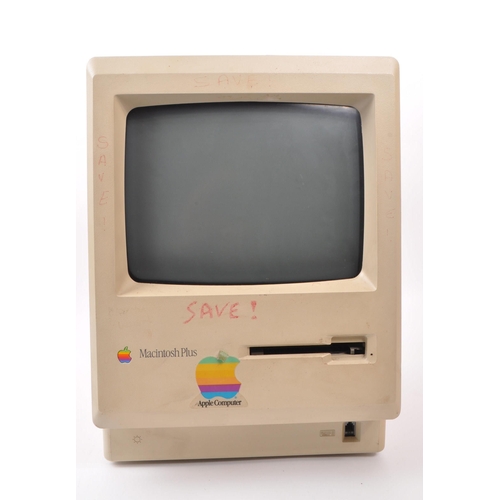 243 - Apple - A vintage late 20th century 1980s Apple Macintosh Plus personal computer. The computer in wh... 