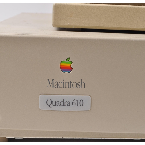 245 - Apple - A vintage late 20th century circa 1990s Apple Quadra 610 personal computer and Apple Macinto... 