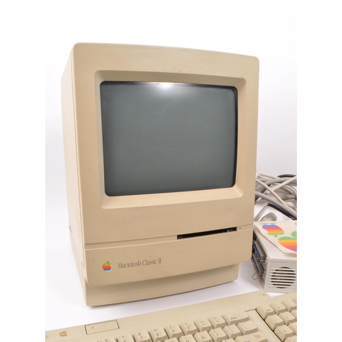 249 - Apple - A vintage late 20th century 1980s Apple Macintosh Classic II personal computer. The computer... 