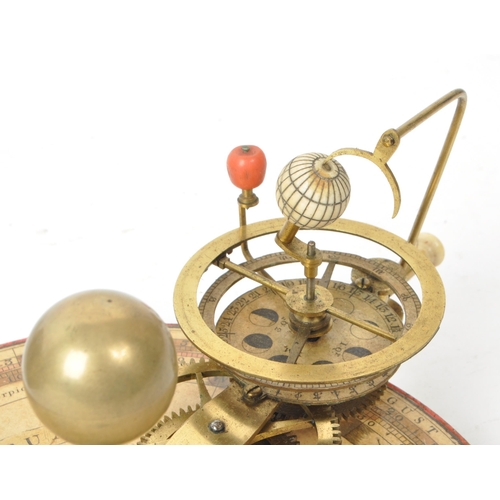 250 - W. Jones - London - A 19th century 'New Portable Orrery' housed within a wooden box. It features a r... 