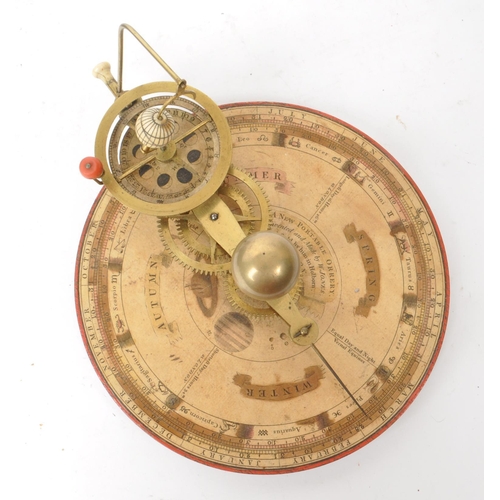 250 - W. Jones - London - A 19th century 'New Portable Orrery' housed within a wooden box. It features a r... 