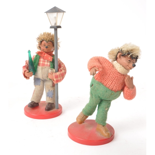 252 - Steiff - A collection of eleven vintage 1960s Austrian 'Peter' and 'Macki' rubber hedgehog figures. ... 