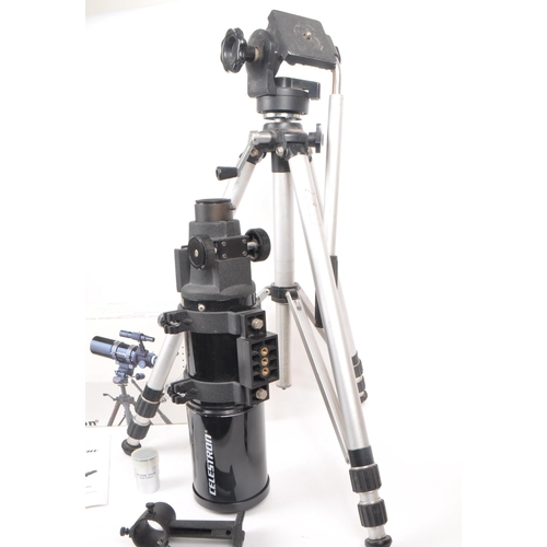 254 - Celestron - A vintage 1998 spotting scope model no. 52260, with an 80mm wide view. Housed within the... 