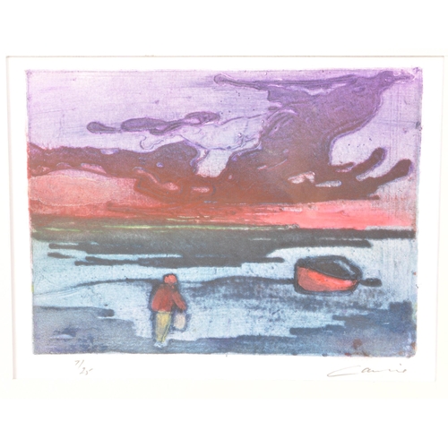 265 - Ian Laurie (1933 - 2022) - A 20th-century limited edition etching, titled 'Mounts Bay Storm' in penc... 