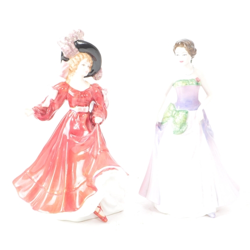 27 - Royal Doulton - A collection of five 20th century china lady figurines, comprising of: HN 3975 'Laur... 